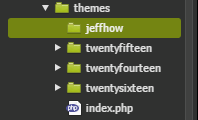 Custom theme folder